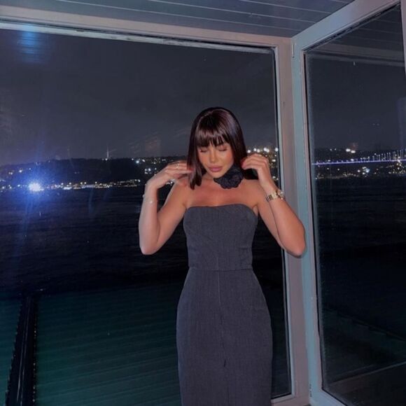 ZW ZARA COLLECTION STRAPLESS DRESS GRAY Midi Dress gray - Picture 9 of 16